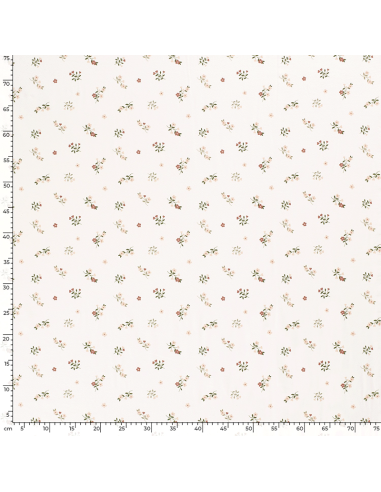 Bomullsjersey Flowers & Hearts