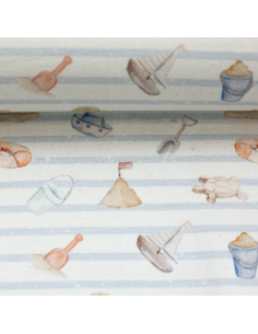 Bomullsjersey Sandslott 2