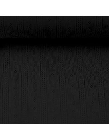 Stickad Bomull Tiana Svart 299