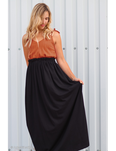 Stickad Bomull Tiana Svart 299