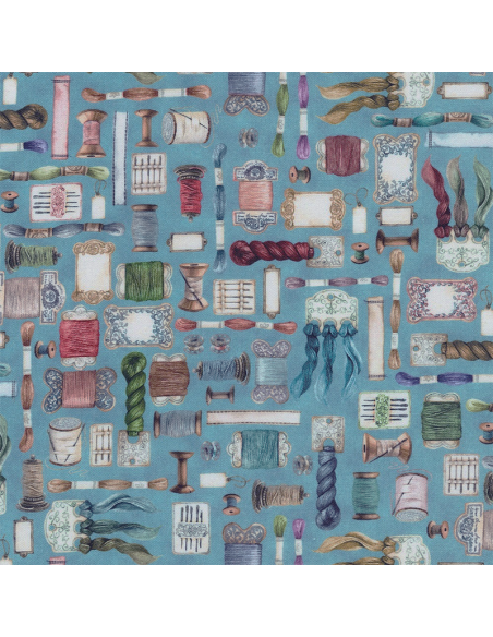 Robert Kaufman Make It Sew Dusty Blue