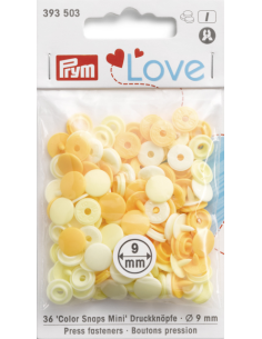 Prym Color Snaps Mini 9mm Gul