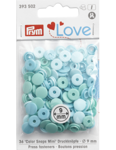 Prym Color Snaps Mini 9mm Mint