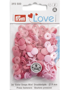 Prym Color Snaps Mini 9mm Rosa