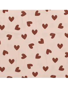 Bomullsjersey Hjärtan