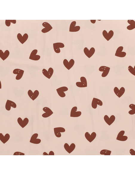 Bomullsjersey Hjärtan