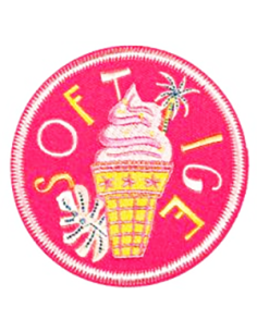 Tygmärke Soft Ice Rosa