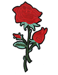 Tygmärke Ros 121601