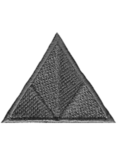 Tygmärke 10216 Triangel Grå...