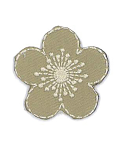 Tygmärke Blomma 10041 Beige...