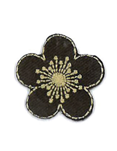 Tygmärke Blomma 10041 Brun 570