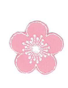 Tygmärke Blomma 10041 Rosa 513