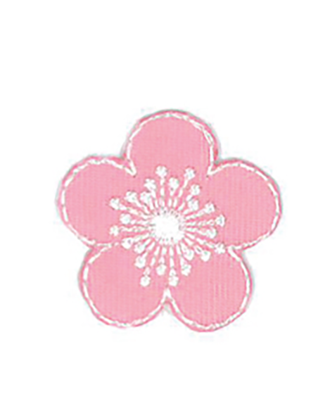 Tygmärke Blomma 10041 Rosa 513