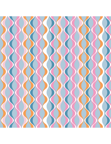 Bomullspoplin Mille Fleur Abstract 003