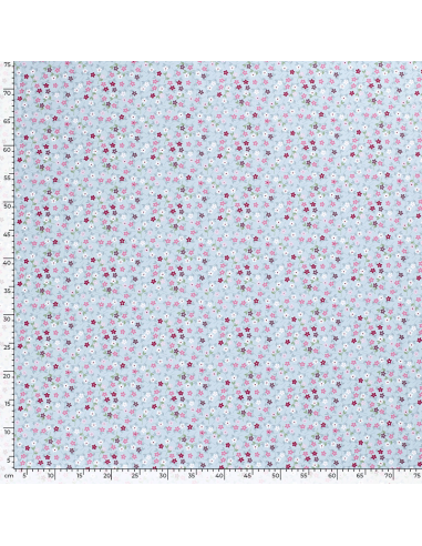 Bomullspoplin Mille Fleur Flowers 3