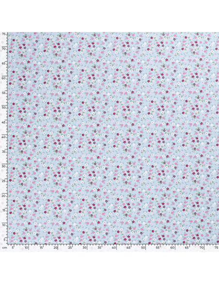 Bomullspoplin Mille Fleur Flowers 3