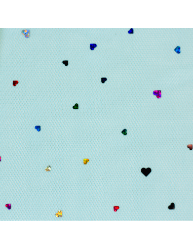 Tyll Paljetter Ljusblå