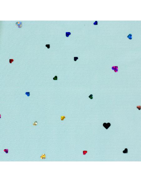 Tyll Paljetter Ljusblå