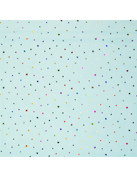 Tyll Paljetter Ljusblå