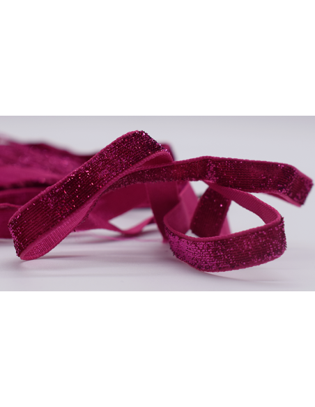 Dekorband Glitter 460206 Cerise 7
