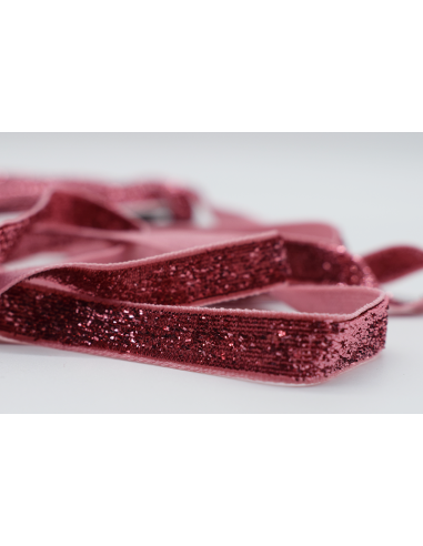 Dekorband Glitter 460206 Rosa 6