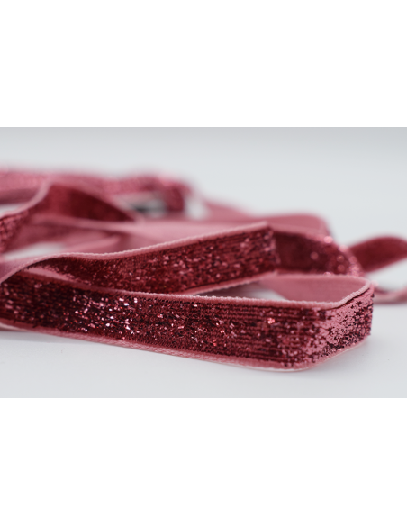 Dekorband Glitter 460206 Rosa 6