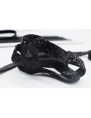Dekorband Glitter 460206 Svart 2