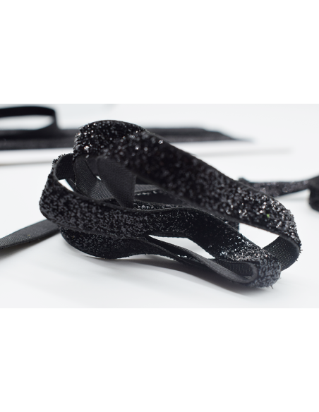 Dekorband Glitter 460206 Svart 2