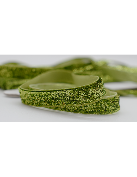 Dekorband Glitter 460206 Limegrön 41