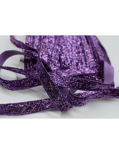 Dekorband Glitter 460206 Lila 21