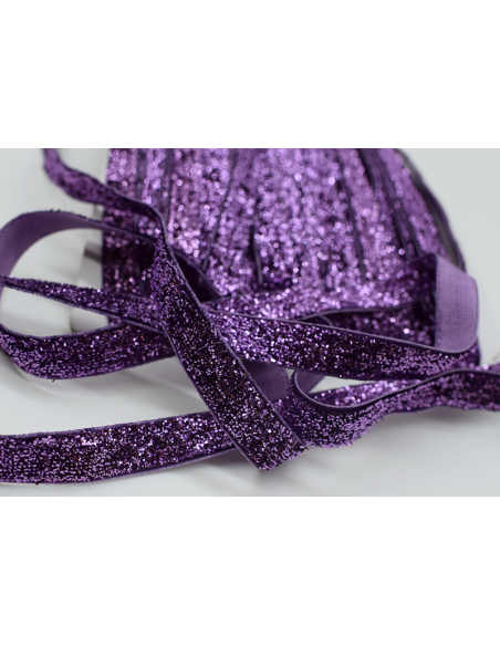 Dekorband Glitter 460206 Lila 21