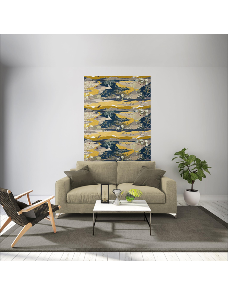 Gardintyg Fjällvandring Gul/Blå