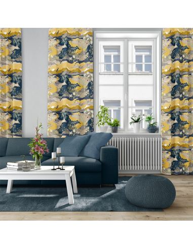 Gardintyg Fjällvandring Gul/Blå