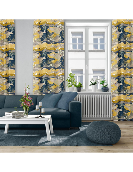 Gardintyg Fjällvandring Gul/Blå