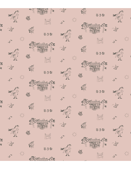 Bomullsjersey Villa Villekulla