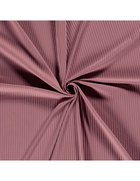 Bomullsjersey Rib Light Mauve