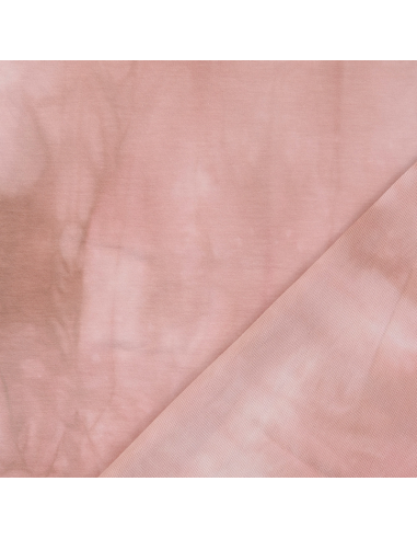 French Terry Tie Dye Rosa/Beige