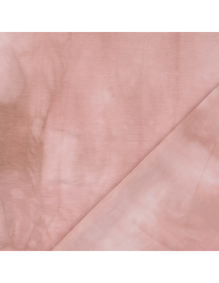 French Terry Tie Dye Rosa/Beige