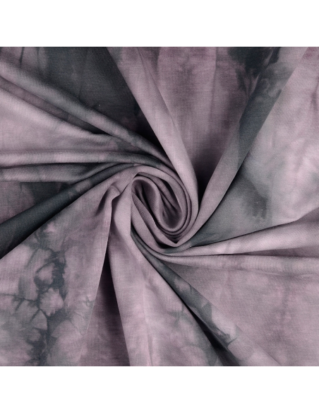 French Terry Tie Dye Lila/Grå