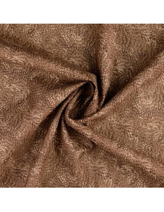 Bomullspoplin Swirls Brun 2