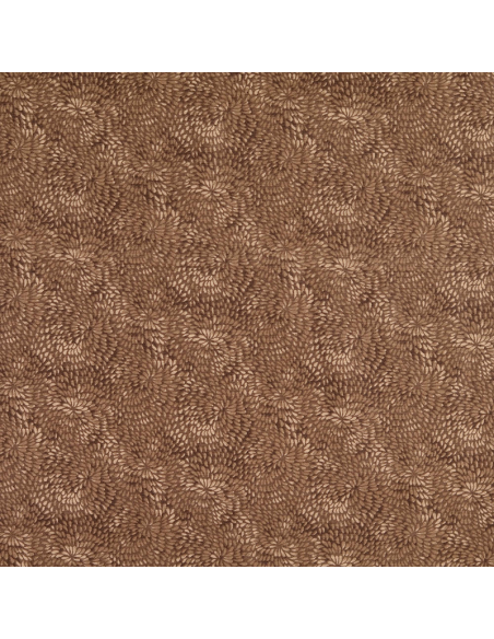 Bomullspoplin Swirls Brun