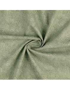 Bomullspoplin Swirls Ljusgrön 2