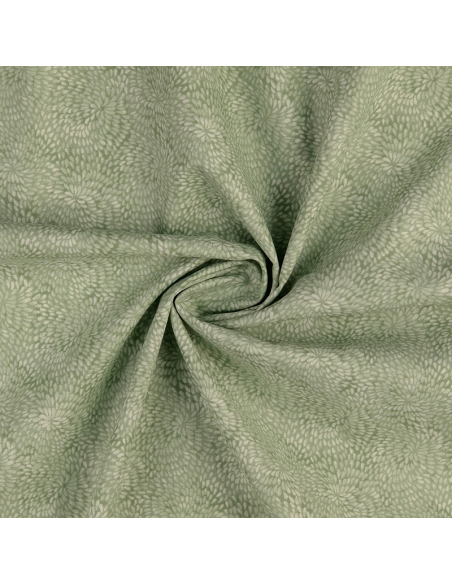 Bomullspoplin Swirls Ljusgrön
