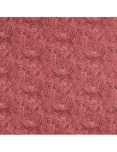 Bomullspoplin Swirls Vinröd