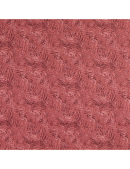 Bomullspoplin Swirls Vinröd