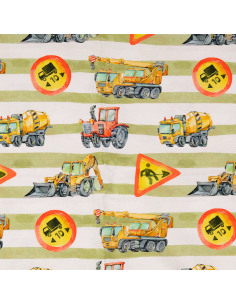 Bomullsjersey Arbetsfordon