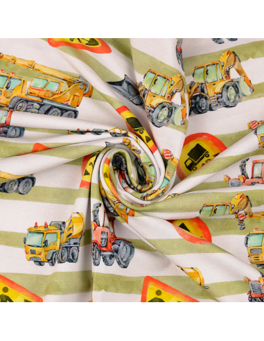 Bomullsjersey Arbetsfordon