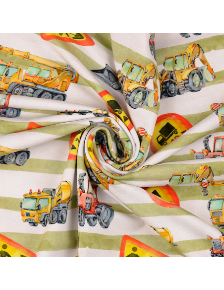 Bomullsjersey Arbetsfordon