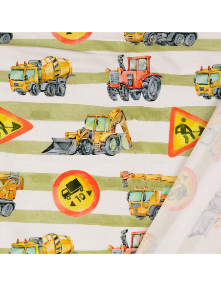 Bomullsjersey Arbetsfordon