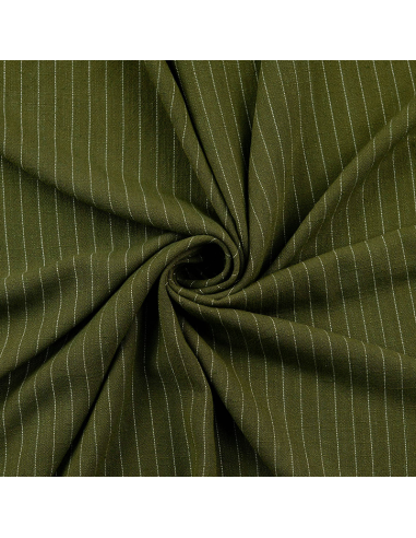 Viskos/Lin Stripes Grön